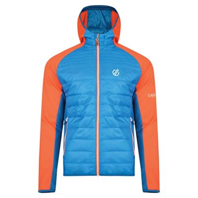 Dare 2B Men's Mountfusion Wool Hybrid Jacket - Medium - Atlantic / Blaze Orange product image