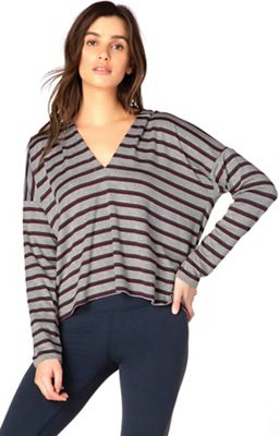 Beyond Yoga Women's Good Times Cropped Hoodie - Large - Americana Stripe Terry product image
