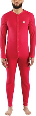 Carhartt Mens Classic Cotton-Poly Union Suit (Tall) - Large - Red