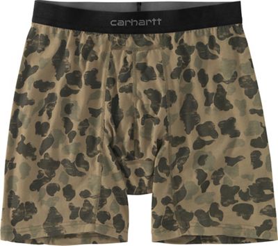Carhartt Men's  8 Inch Basic Cotton-Poly Boxer Brief 2 Pack (Print) - Small - Duck Camo product image