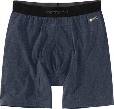 Carhartt Mens Base Force 8 Inch Premium Boxer Brief - Small - Navy Heather
