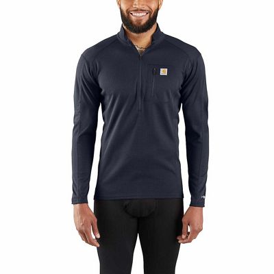 Carhartt Men's Base Force Midweight Teach Quarter-Zip (Tall) - 3XL - Navy product image
