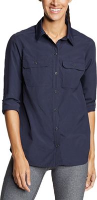 Eddie Bauer Travex Women's Atlas Exploration Boyfriend Cargo Shirt - XS - Atlantic product image