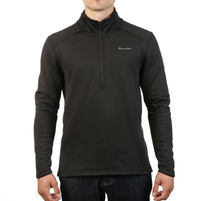 Moosejaw Mens Gratiot 1/2 Zip Stretch Fleece - Small - Black