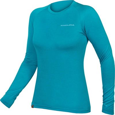 Endura Womens BaaBaa Blend L/S Baselayer Top - Medium - Pacific Blue