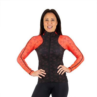 Shebeest Womens Virtue Jersey - XS - In Flight-Black / Watermelon
