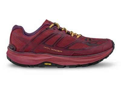 Topo Athletic Womens MTN Racer Shoe - 7 - Berry / Gold