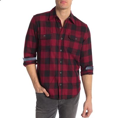 Tailor Vintage Mens Fast-Dry Buffalo Performance Stretch Flannel Two  - Sm