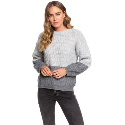 Roxy Womens Polaroid Girl Sweater - Large - Heritage Heather