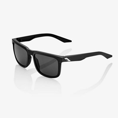 100% Blake Sunglasses - One Size - Soft Tact Black / Smoke Lens