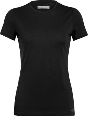 Icebreaker Womens Amplify SS Low Crewe - XL - Black