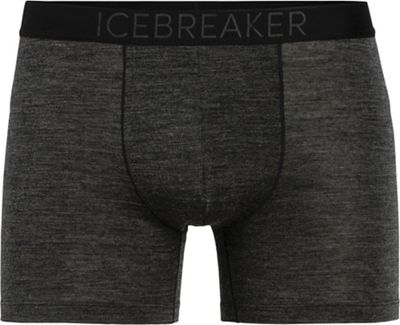 Icebreaker Mens Anatomica Cool-Lite Boxer - Small - Black Heather
