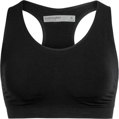 Icebreaker Womens Anatomica Seamless Sport Bra - XS - Black