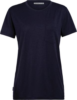5591514 Icebreaker Womens Ravyn SS Pocket Crewe - Medium - sku 5591514