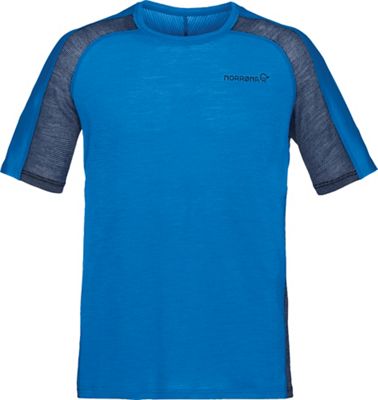 Norrona Mens Bitihorn Wool T-Shirt - Large - Campanula