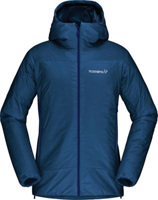 Norrona Womens Falketind Thermo 60 Hood Jacket - Large - Indigo Night