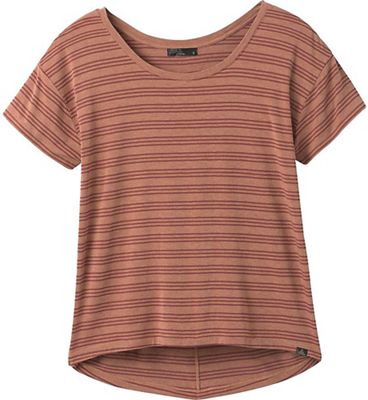 Prana Women's Foundation Slouch Top - Medium - Vino Heather Stripe product image
