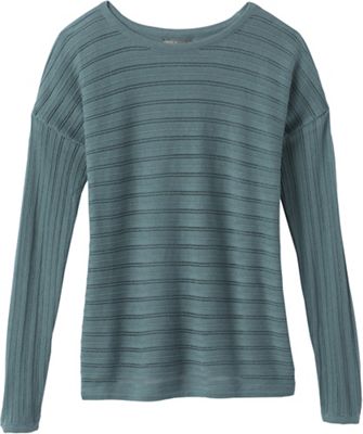 Prana Women's Madeline Sweater - Large - Smoky Blue Solid product image