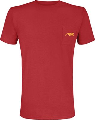 Mountain Khakis Men's Pocket Logo SS T-Shirt - Small - Bison Red / Amber product image
