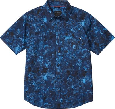 Marmot Men's Bennett Peak SS Shirt - Small - Arctic Navy Leaf Camo product image