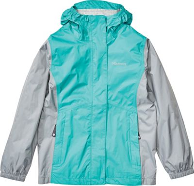 Marmot Girls' PreCip Eco Jacket - Small - Ceramic Blue / Sleet product image