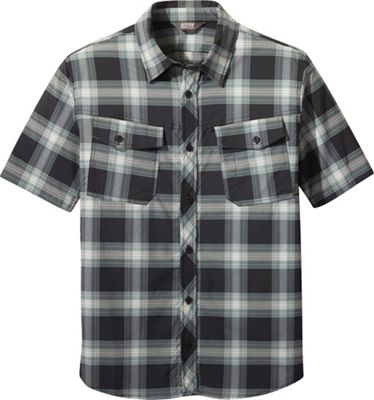 Outdoor Research Men's Wanderer SS Shirt - Large - Black Plaid product image