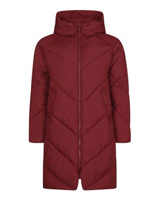 Save The Duck Women's Recycled Hooded Coat - Medium - Mineral Red product image