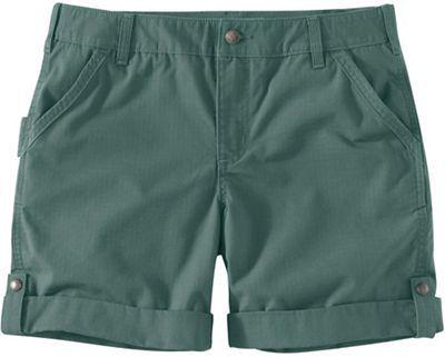 Carhartt Women's Rugged Flex Original Fit Ripstop Five-Pocket Short - 4 - Musk Green product image