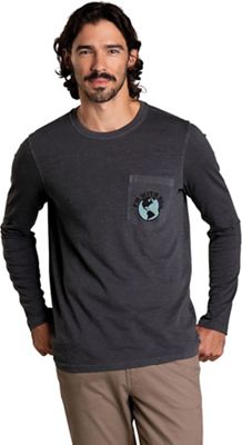 Toad & Co Men's I'm With Her LS Primo Tee - Medium - Soot Vintage Wash product image
