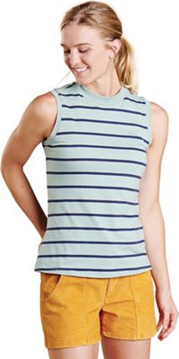 Toad & Co Women's Samba Sunday Tank - Large - Blue Surf Wide Stripe product image