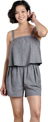 Toad & Co Women's Taj Hemp SL Romper - Medium - Blue Chambray product image