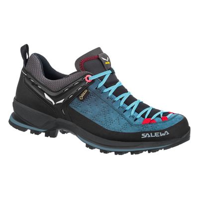 Salewa Women's MTN Trainer 2 GTX Shoe - 6 - Dark Denim/Fluo Coral product image