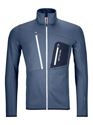 Ortovox Men's Fleece Grid Jacket - Medium - Night Blue product image