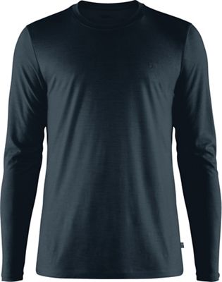 Fjallraven Men's Abisko Wool LS T-Shirt - Small - Dark Navy product image