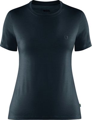 Fjallraven Women's Abisko Wool SS T-Shirt - Large - Dark Navy product image