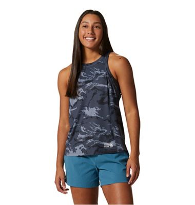 Mountain Hardwear Women's Crater Lake Tank - Large - Blue Slate Crag Camo Print product image