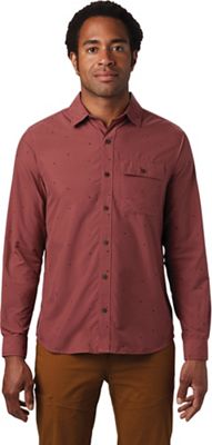 Mountain Hardwear Men's Greenstone LS Shirt - XL - Washed Rock Scatter Dot Print product image