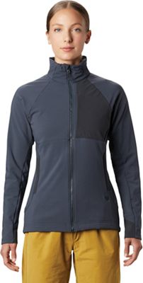 Mountain Hardwear Women's Keele Full Zip Jacket - Large - Dark Storm product image