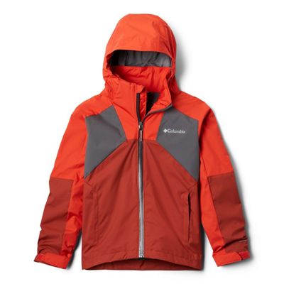 Columbia Boys' Rain Scape Jacket - XL - Wildfire/Carnelian Red/City Grey product image