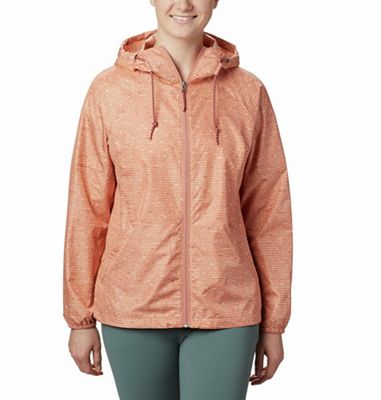Columbia Women's Side Hill Printed Windbreaker Jacket - XL - Cedar Blush Between The Lines Print product image