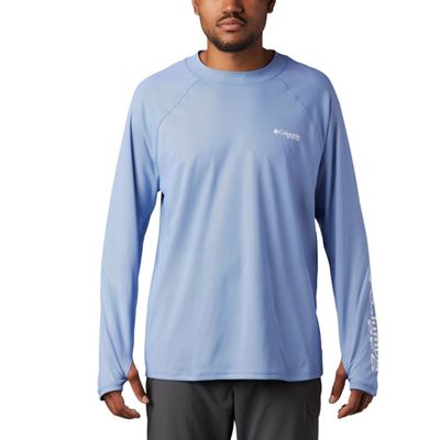 Columbia Men's Terminal Deflector Zero Mock LS Shirt - XL - Vivid Blue product image