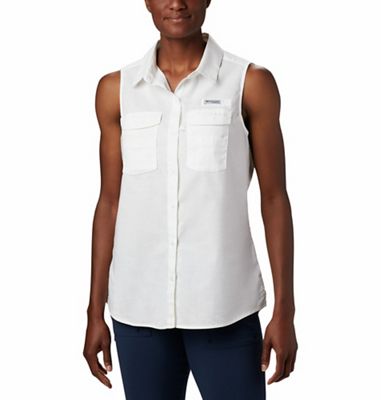 Columbia Women's Bonehead Stretch Sleeveless Shirt - Small - White product image