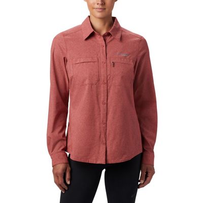 Columbia Women's Irico LS Shirt - Small - Dusty Crimson Heather product image