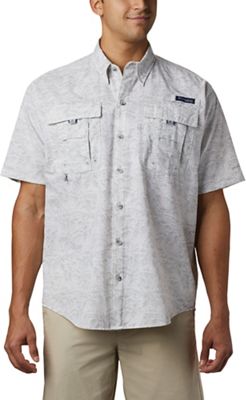 Columbia Men's Super Bahama SS Shirt - Small - Cool Grey Tuna Time Print product image