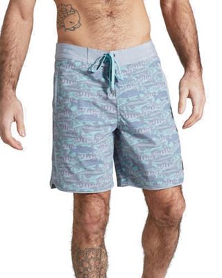 United By Blue Men's Organic Scalloped Boardshort - 34 - Mint Green product image