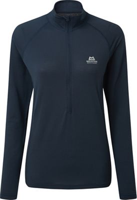 Mountain Equipment Women's Solar Eclipse Zip Tee - 12 - Blue Nights product image