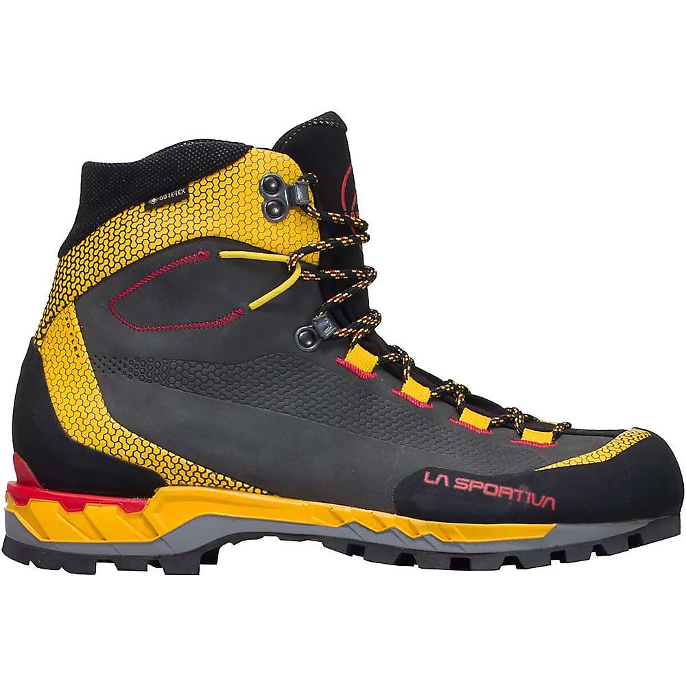 La Sportiva Men's Trango Tech Leather GTX Boot - 39.5 - Black / Yellow -  21S-999100-39.5