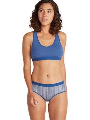 ExOfficio Women's Give-N-Go 2.0 Sport Bralette - Large - Admiral Blue Monstera / Admiral Blue product image