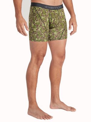 ExOfficio Mens Give-N-Go Sport 2.0 6 Inch Boxer Brief - Small - Nori In th