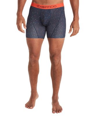 ExOfficio Men's Give-N-Go Sport 2.0 6 Inch Boxer Brief - XXL - Navy Triangles / Molten Lava product image